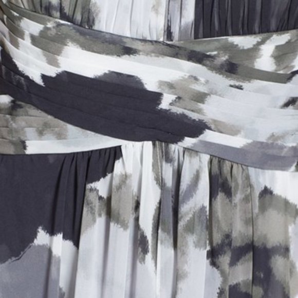 Eliza J sz 12 floral halter gown *skirt layers altered to shin/ankle length - Picture 6 of 8